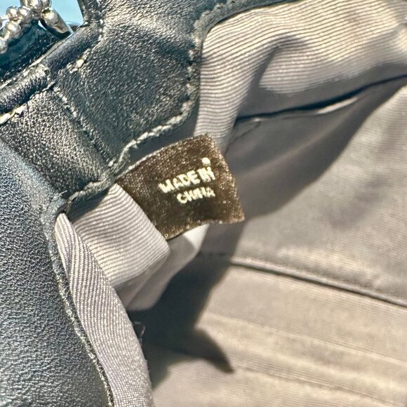 COACH Chelsea Signature Jacquard & Patent Leather Turnlock Wristlet Black 40809 - Picture 13 of 16